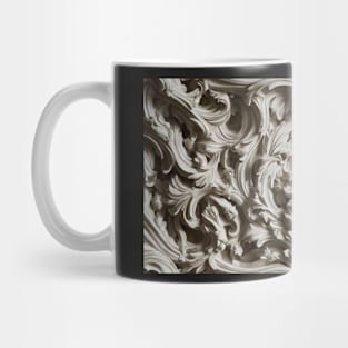 Seamless Leaf Relief Carving X Mug